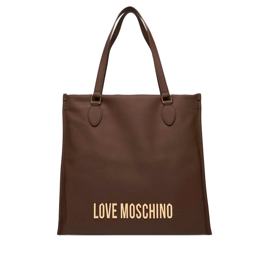 Shopping Bag Verticale LOVE MOSCHINO linea Bold Bag Marrone