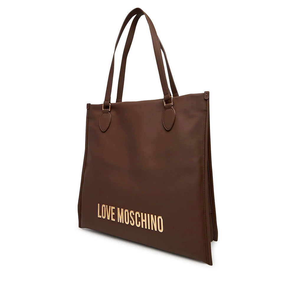 Shopping Bag Verticale LOVE MOSCHINO linea Bold Bag Marrone