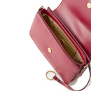 Borsa Donna a Tracolla LOVE MOSCHINO linea Pinned Love color Vino
