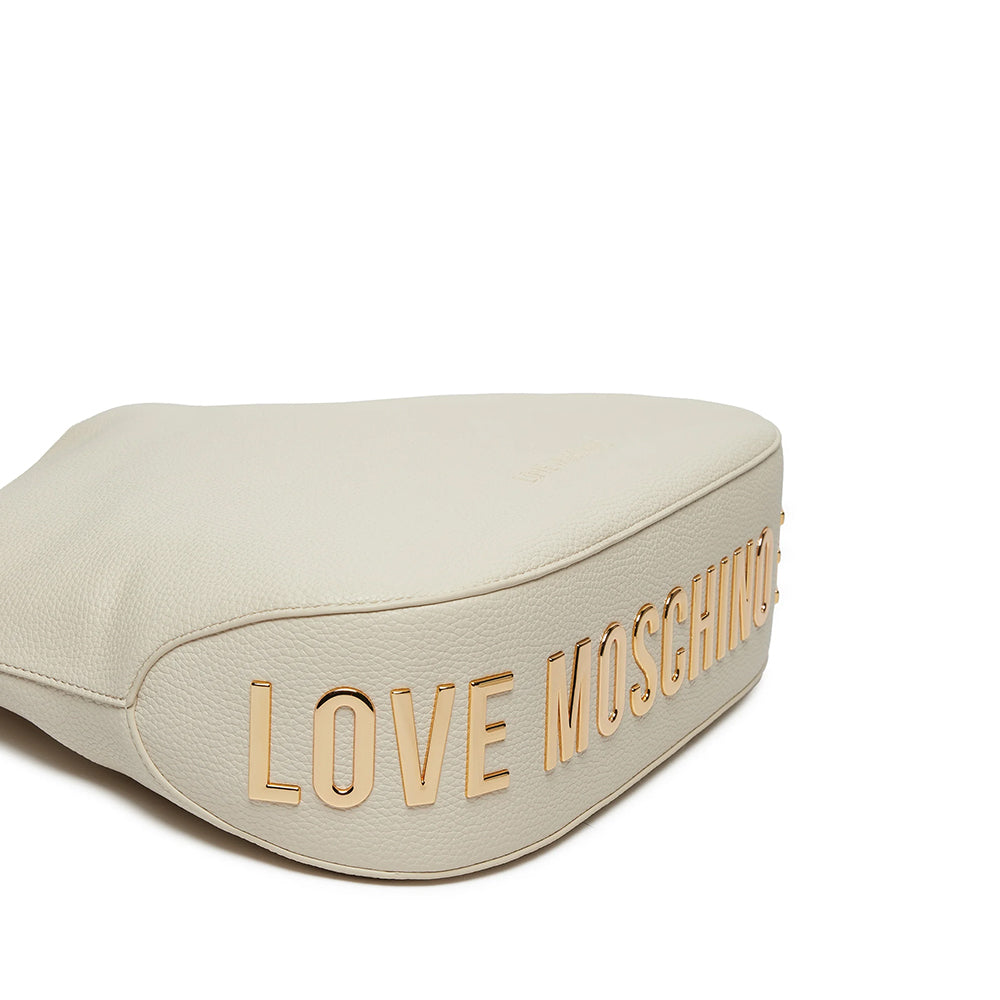 Einkaufstasche LOVE MOSCHINO Giant Logo Elfenbeinlinie