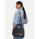 Borsa Donna a Mano LOVE MOSCHINO linea Bold Bag colore Nero e Nikel