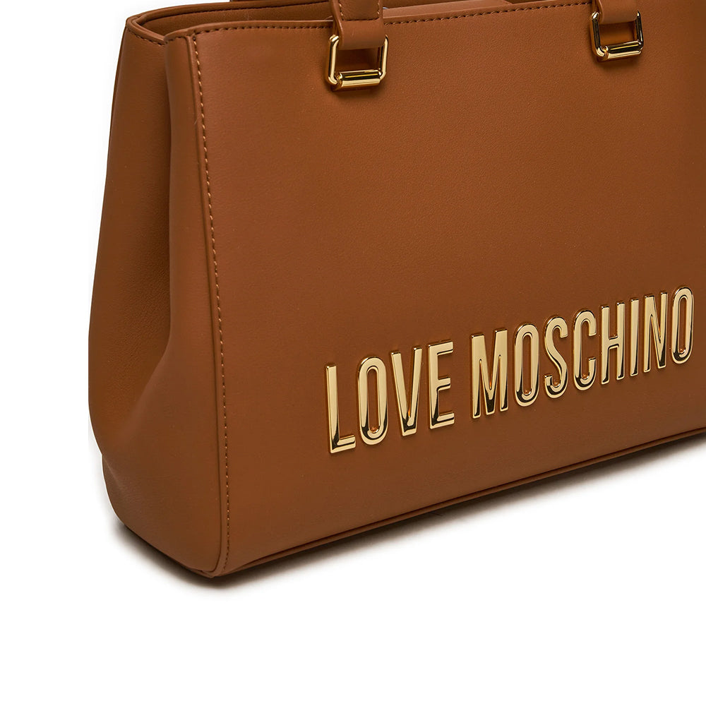 Damenhandtasche LOVE MOSCHINO Bold Bag-Linie in der Farbe Walnuss