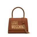 Kleine Damenhandtasche LOVE MOSCHINO Bold Bag-Linie in der Farbe Walnuss