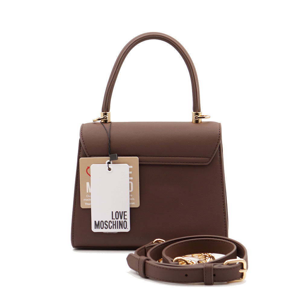 Borsa Donna a Mano Small LOVE MOSCHINO linea Bold Bag Testa di Moro