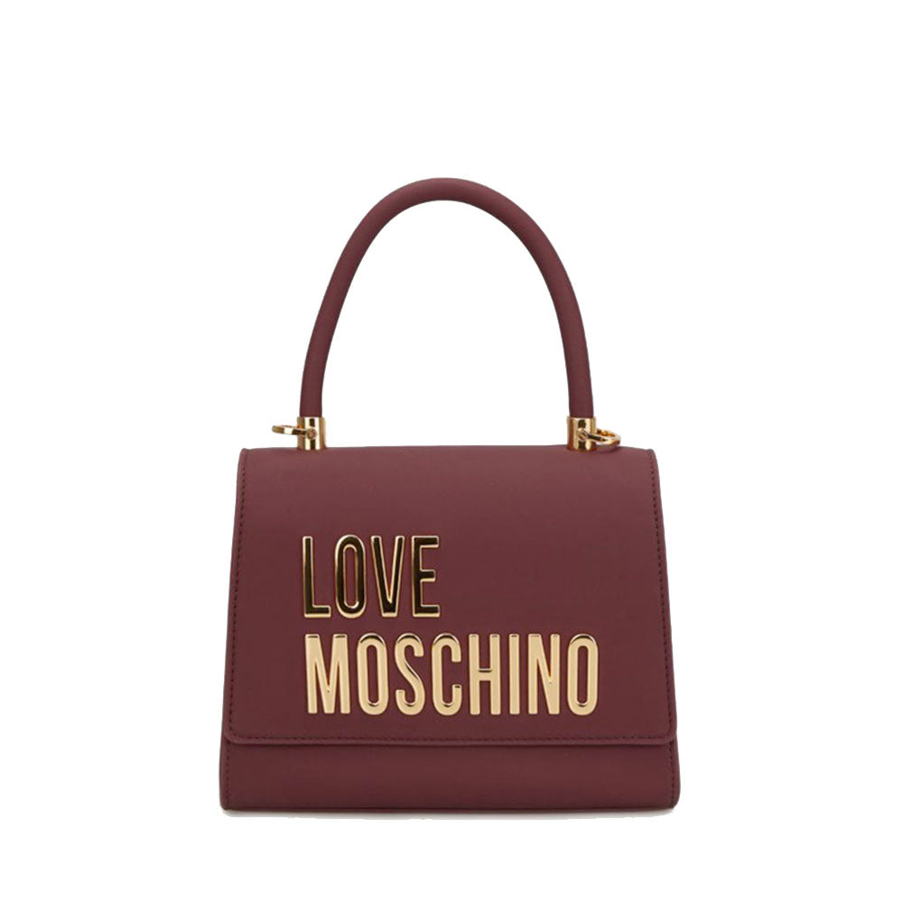 Borsa Donna a Mano Small LOVE MOSCHINO linea Bold Bag color Vino