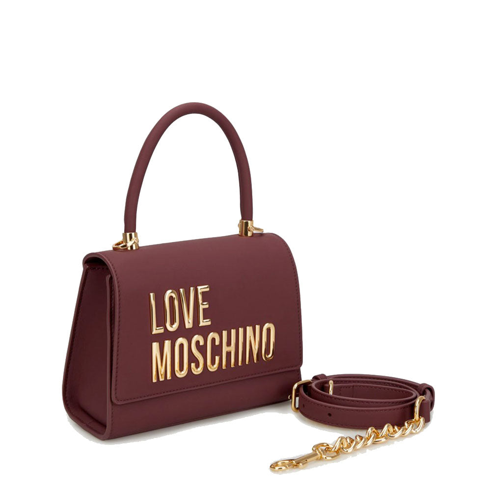 Borsa Donna a Mano Small LOVE MOSCHINO linea Bold Bag color Vino