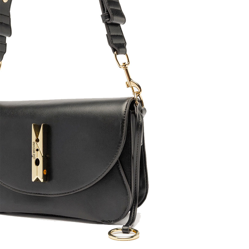 Borsa Donna a Spalla e a Tracolla LOVE MOSCHINO linea Pinned Love Nero