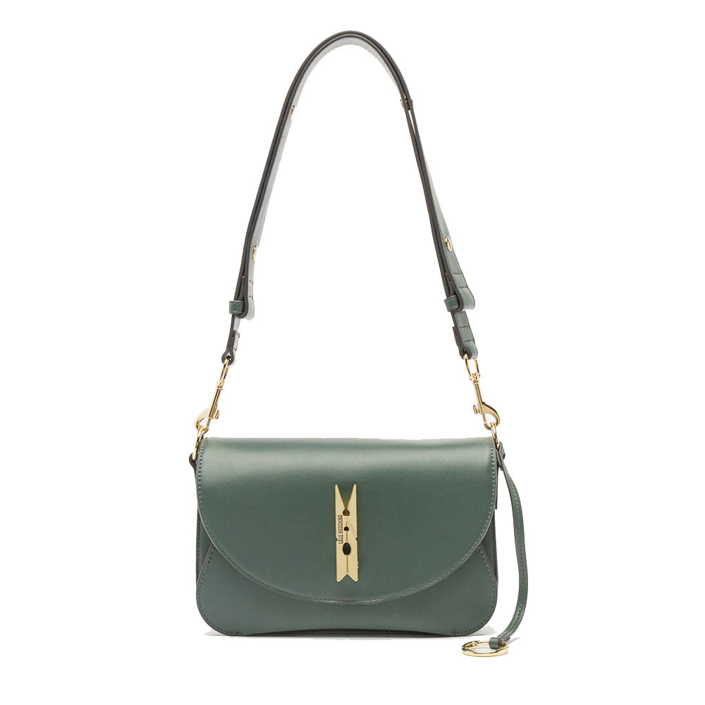 Borsa Donna a Spalla e a Tracolla LOVE MOSCHINO linea Pinned Love Verde