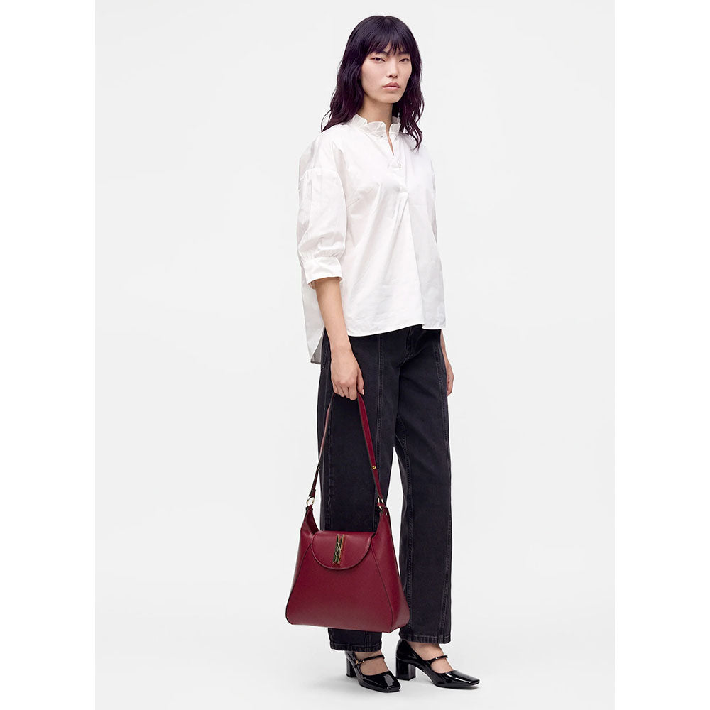 Hobo Bag Donna LOVE MOSCHINO linea Pinned Love Rosso Vino