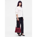 Hobo Bag Donna LOVE MOSCHINO linea Pinned Love Rosso Vino