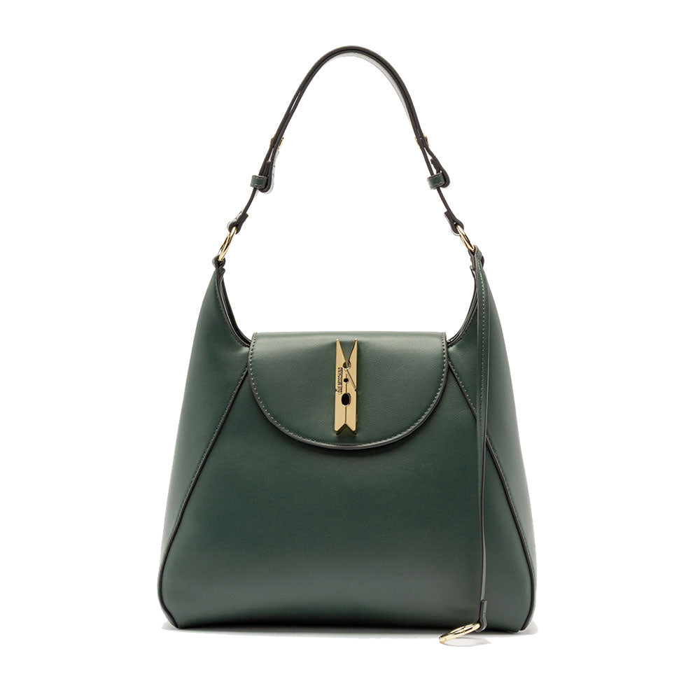 Hobo Bag Donna LOVE MOSCHINO linea Pinned Love Verde