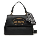 LOVE MOSCHINO Schwarze Damenhandtasche mit Logo-Schal