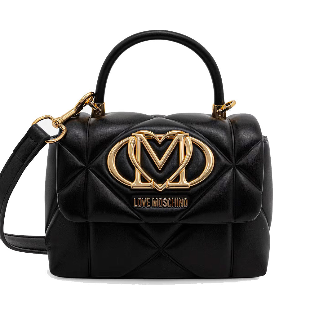 Borsa Donna a Mano Piccola LOVE MOSCHINO linea Embossed Nero