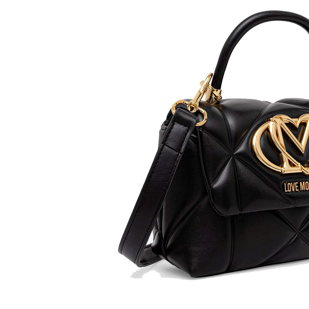 Borsa Donna a Mano Piccola LOVE MOSCHINO linea Embossed Nero