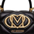 Borsa Donna a Mano Piccola LOVE MOSCHINO linea Embossed Nero