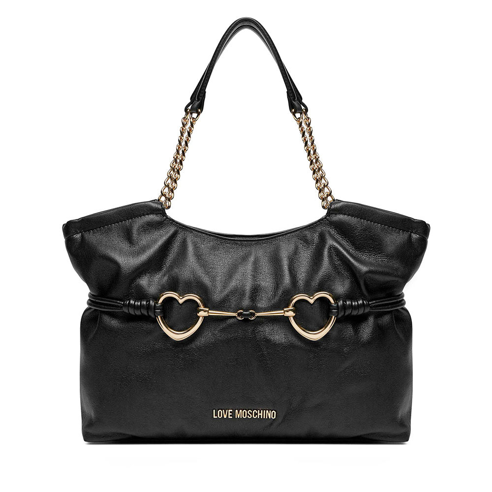 Shopping Bag Donna LOVE MOSCHINO linea Hearts Nero