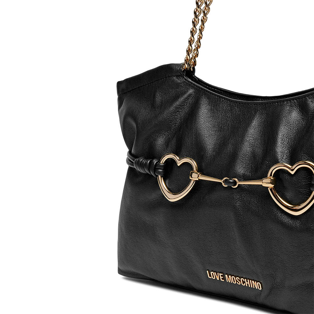 Shopping Bag Donna LOVE MOSCHINO linea Hearts Nero