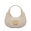 LOVE MOSCHINO Hobo Bag der Embossed Linie in Elfenbein