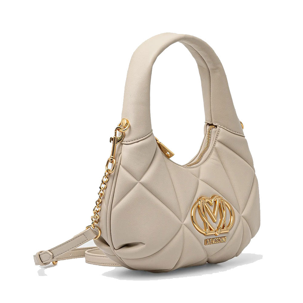 Hobo Bag LOVE MOSCHINO linea Embossed Avorio