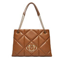 Shopping Bag Trapuntata LOVE MOSCHINO linea Embossed color Cammello