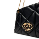Shopping Bag Trapuntata LOVE MOSCHINO linea Embossed Nero