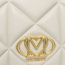 Shopping Bag Trapuntata LOVE MOSCHINO linea Embossed Avorio