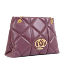 Shopping Bag Trapuntata LOVE MOSCHINO linea Embossed color Vino