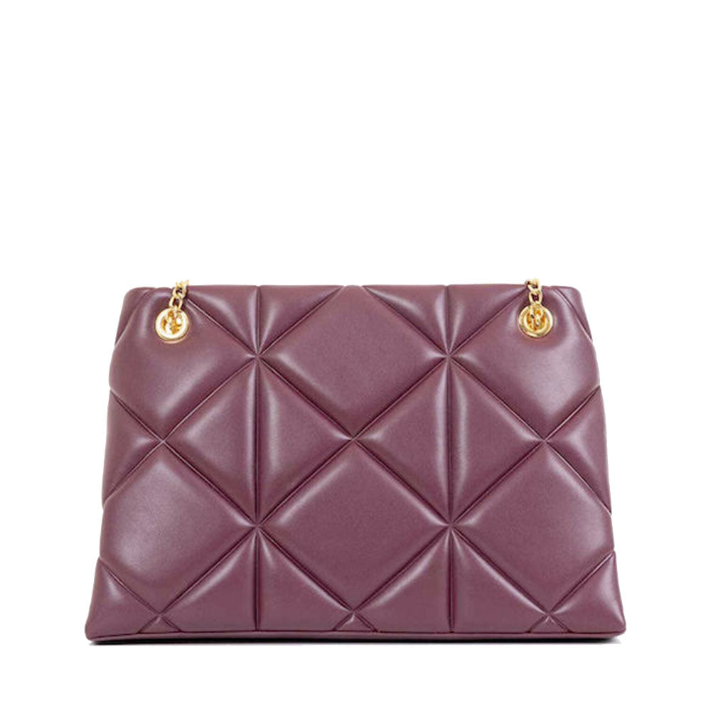 Shopping Bag Trapuntata LOVE MOSCHINO linea Embossed color Vino