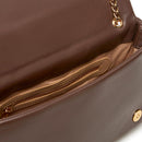 Borsa a Spalla e a Tracolla Trapuntata LOVE MOSCHINO linea Embossed Marrone