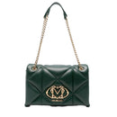 Borsa a Spalla e a Tracolla Trapuntata LOVE MOSCHINO linea Embossed Verde
