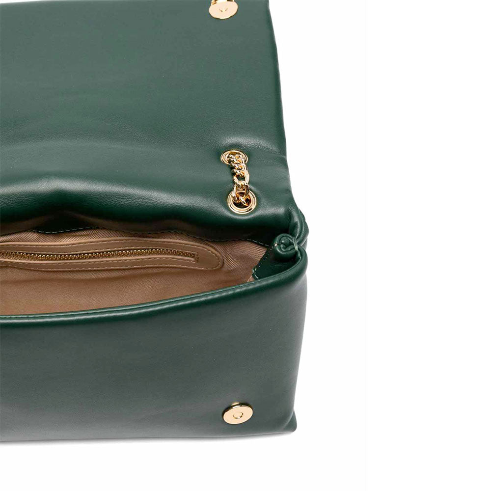Borsa a Spalla e a Tracolla Trapuntata LOVE MOSCHINO linea Embossed Verde