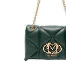 Borsa a Spalla e a Tracolla Trapuntata LOVE MOSCHINO linea Embossed Verde