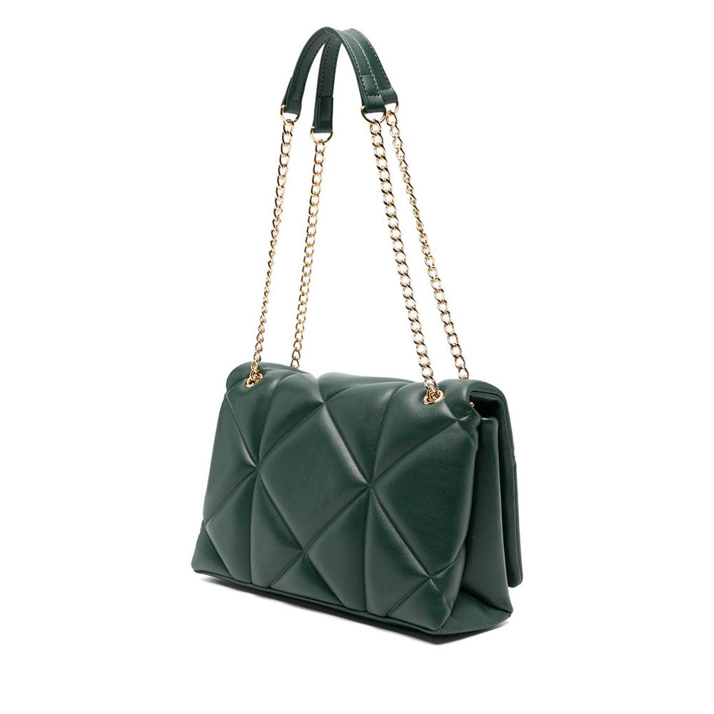 Borsa a Spalla e a Tracolla Trapuntata LOVE MOSCHINO linea Embossed Verde