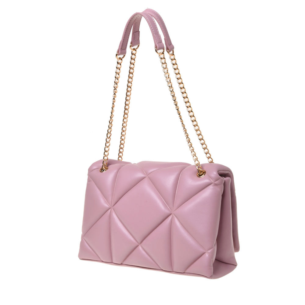 Borsa a Spalla e a Tracolla Trapuntata LOVE MOSCHINO linea Embossed Rosa