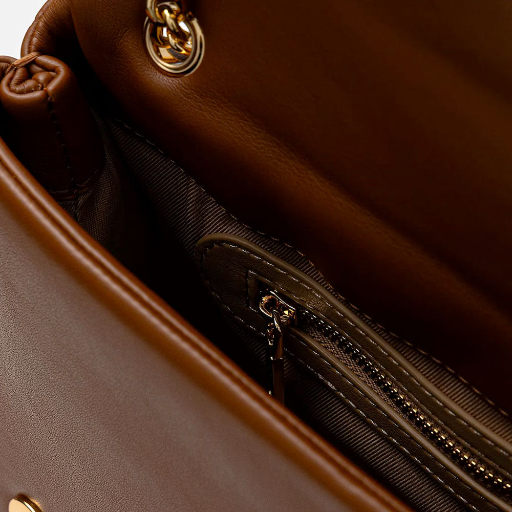 Borsa a Spalla e a Tracolla Trapuntata LOVE MOSCHINO linea Embossed color Cuoio
