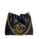 Borsa a Secchiello Trapuntata LOVE MOSCHINO linea Embossed Nera