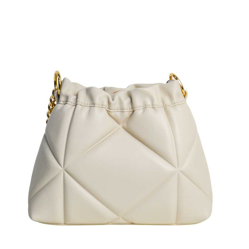 Borsa a Secchiello Trapuntata LOVE MOSCHINO linea Embossed Avorio