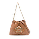 LOVE MOSCHINO Geprägte, gesteppte Beuteltasche in Kamel