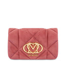 Clutch con Tracolla LOVE MOSCHINO in Tessuto Soft Rosa Antico