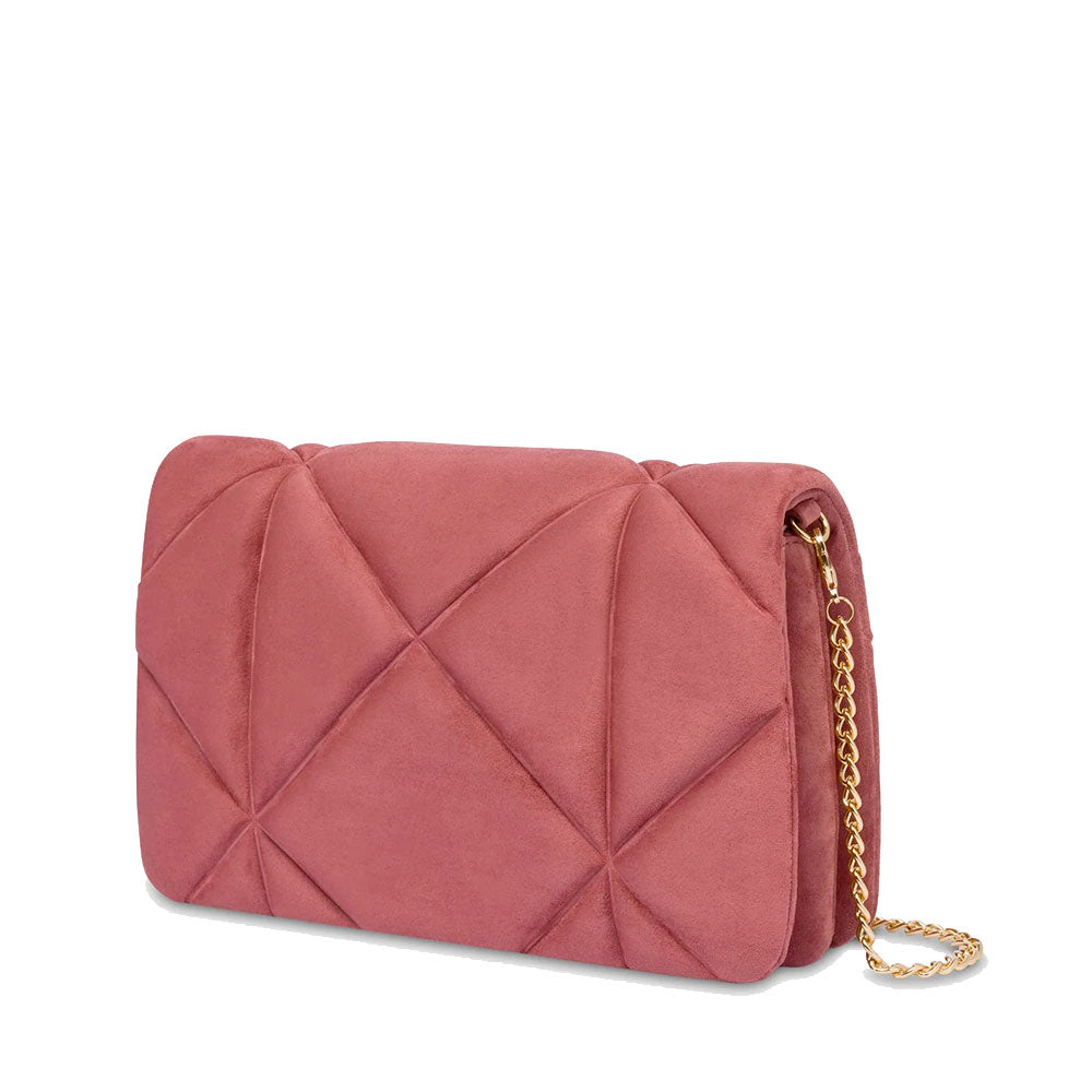 Clutch con Tracolla LOVE MOSCHINO in Tessuto Soft Rosa Antico