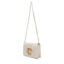 LOVE MOSCHINO QUILTED LINIE
Clutch mit Schultergurt Geprägte Elfenbein
