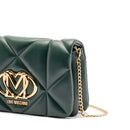 Clutch Trapuntata con Tracolla LOVE MOSCHINO linea Embossed Verde