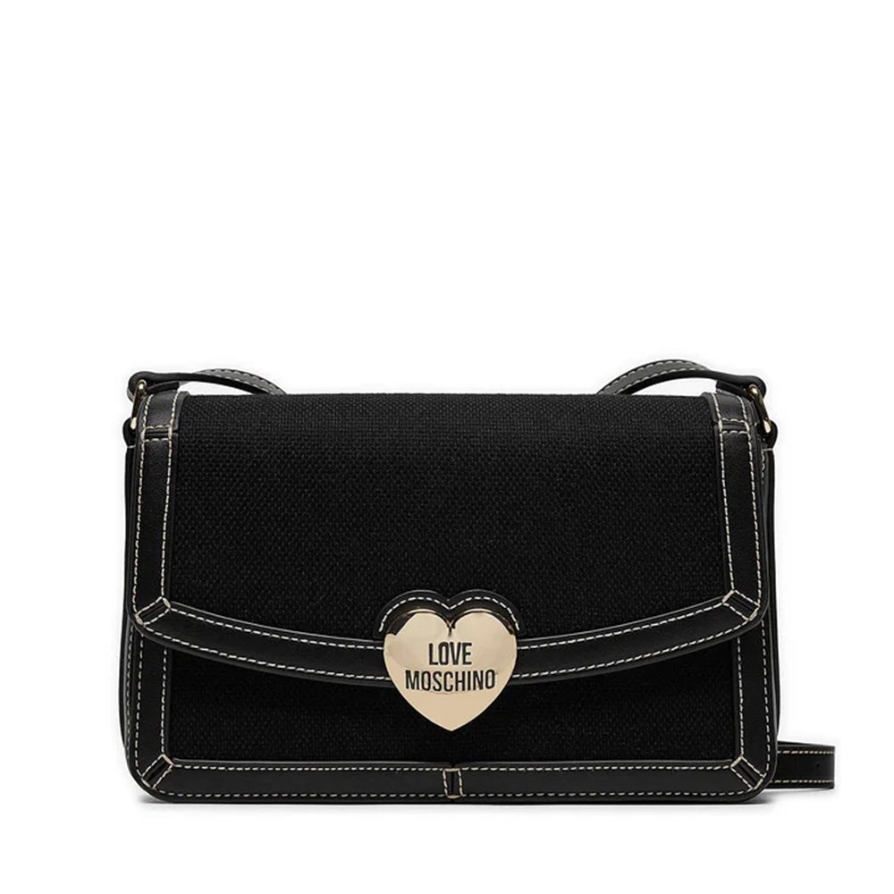 Borsa Donna a Spalla LOVE MOSCHINO in Canvas Nera