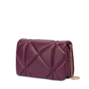 Clutch Trapuntata con Tracolla LOVE MOSCHINO linea Embossed color Vino