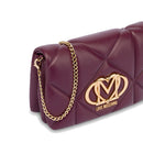 Clutch Trapuntata con Tracolla LOVE MOSCHINO linea Embossed color Vino