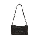 LOVE MOSCHINO Damen Clutch Bag Bling Bling Schwarze Linie mit Strasssteinen