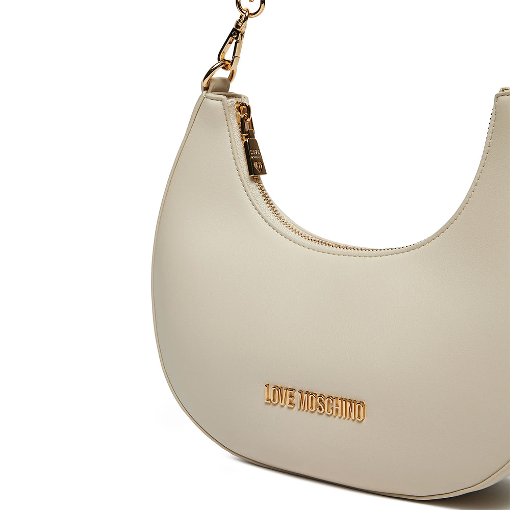 LOVE MOSCHINO Hobo Bag der Jewel Linie in Elfenbein