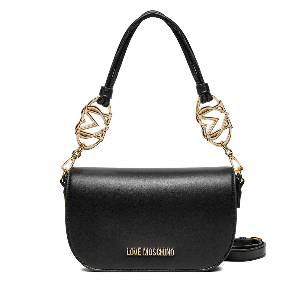 Borsa Donna a Spalla con Tracolla LOVE MOSCHINO linea Jewel Nera