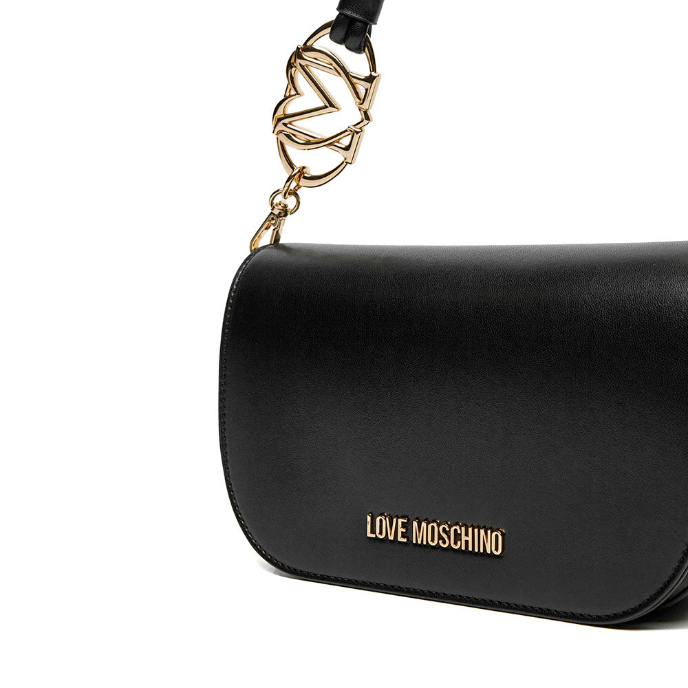 Borsa Donna a Spalla con Tracolla LOVE MOSCHINO linea Jewel Nera