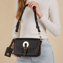 Borsa Donna a Tracolla LOVE MOSCHINO linea Logo Eyelet Nera